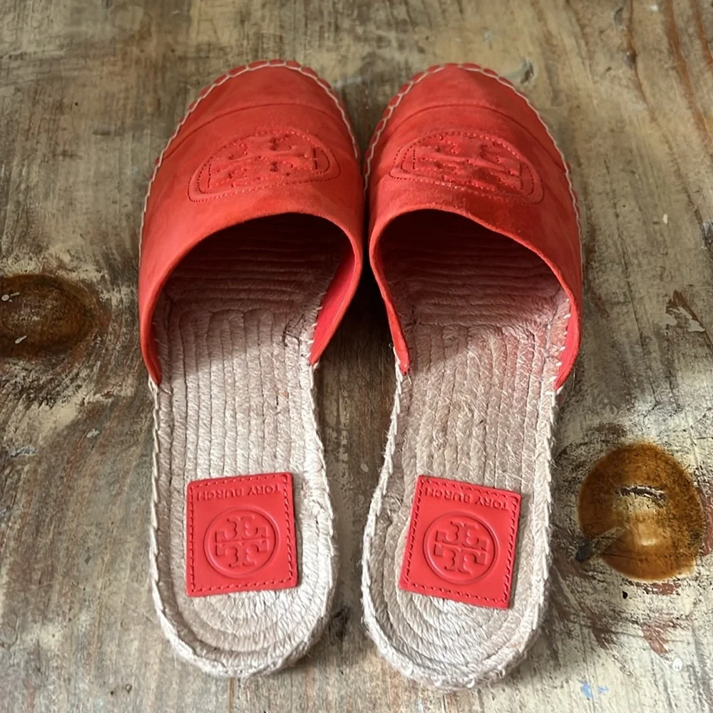 Tory Burch suede espadrille size 9 - Picture 3 of 4
